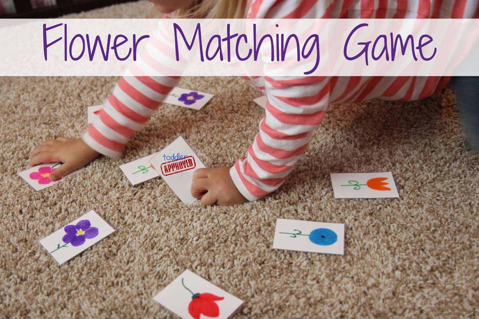 toddler approved!: flower matching game