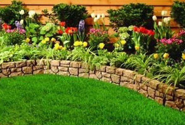 edging design ideas: flower bed edging ideas