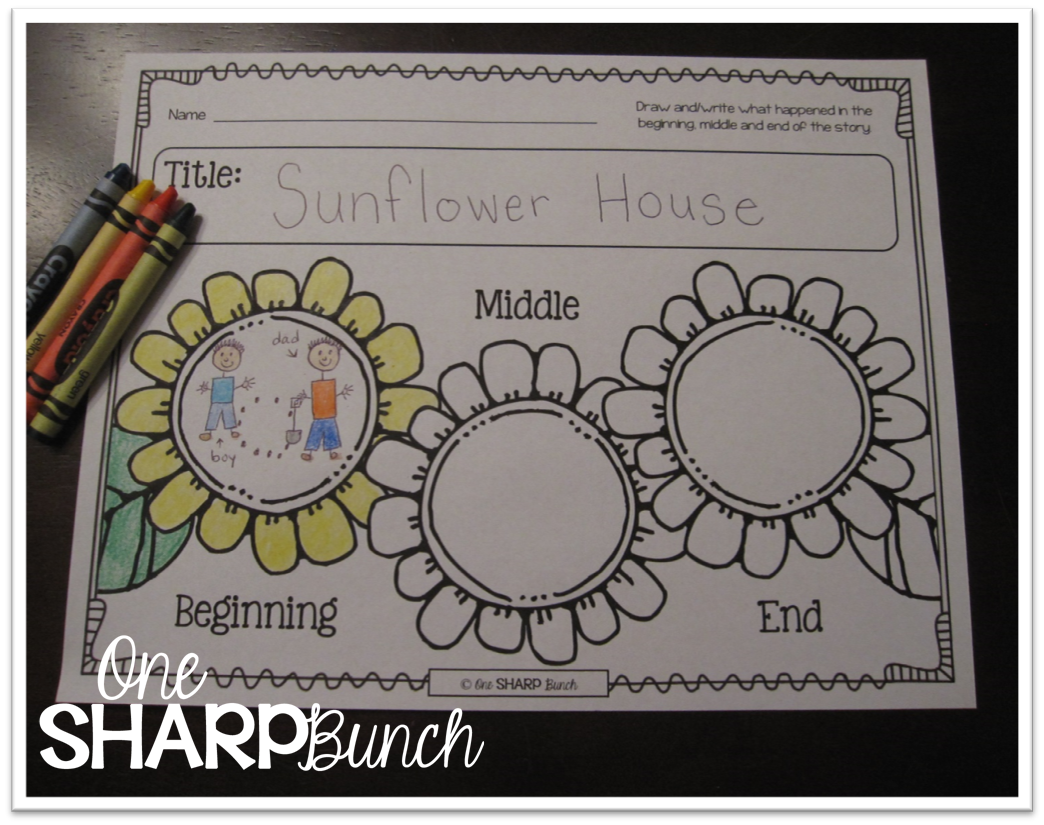 sunflower house freebie - one sharp bunch