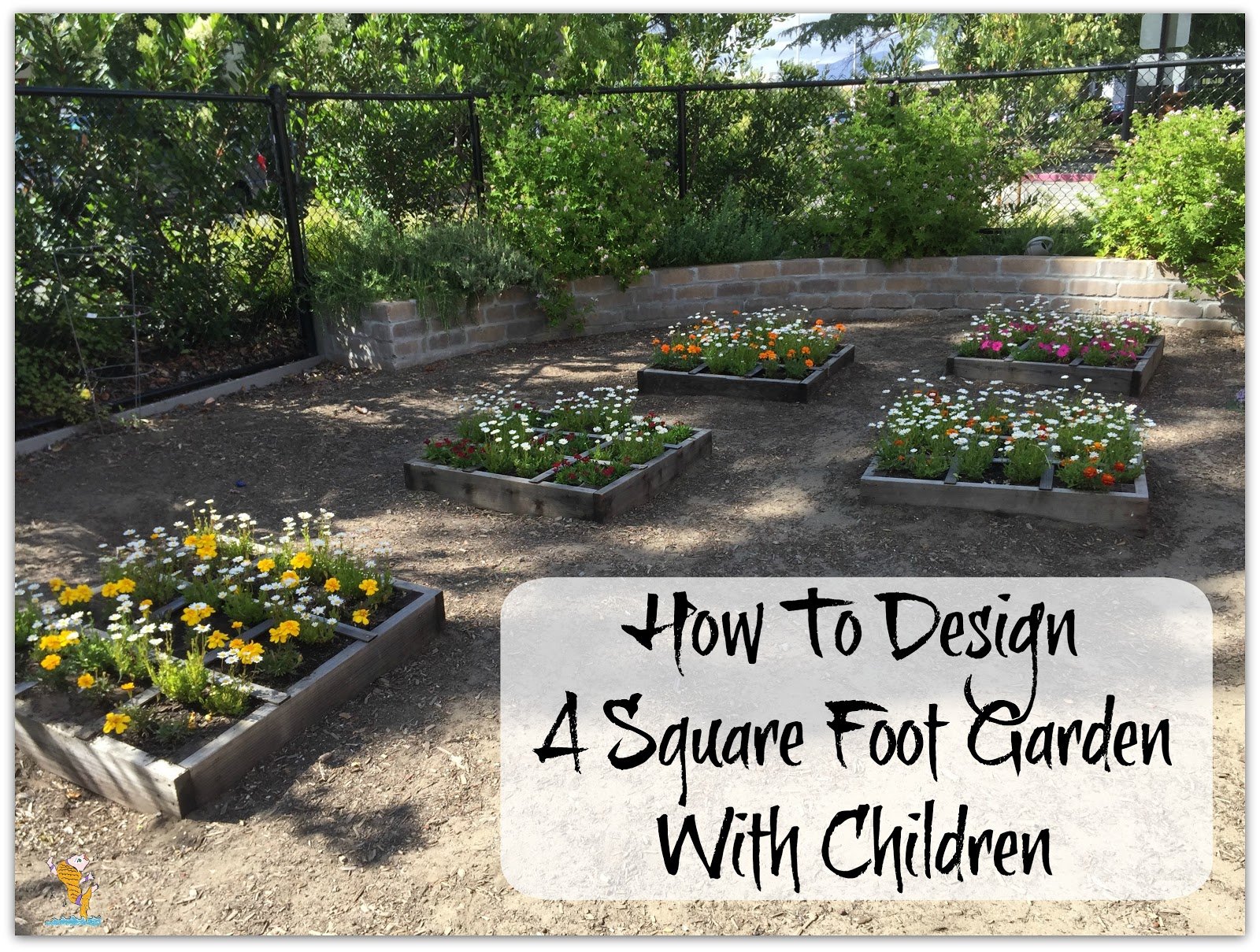 outdoorsy montessori: how to design a square foot garden with