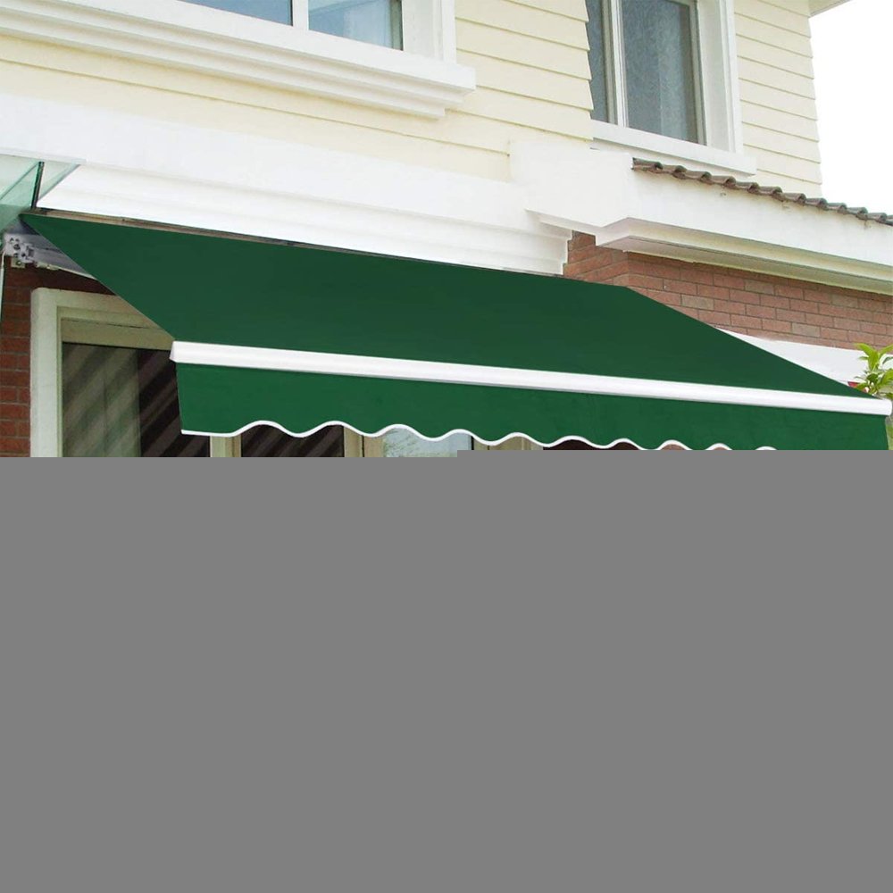2.5 x 2m patio manual awning garden canopy sun shade retractable