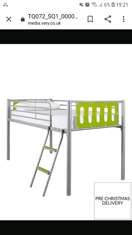 mid sleeper bed open to offers or swap for single metal frame. | in
