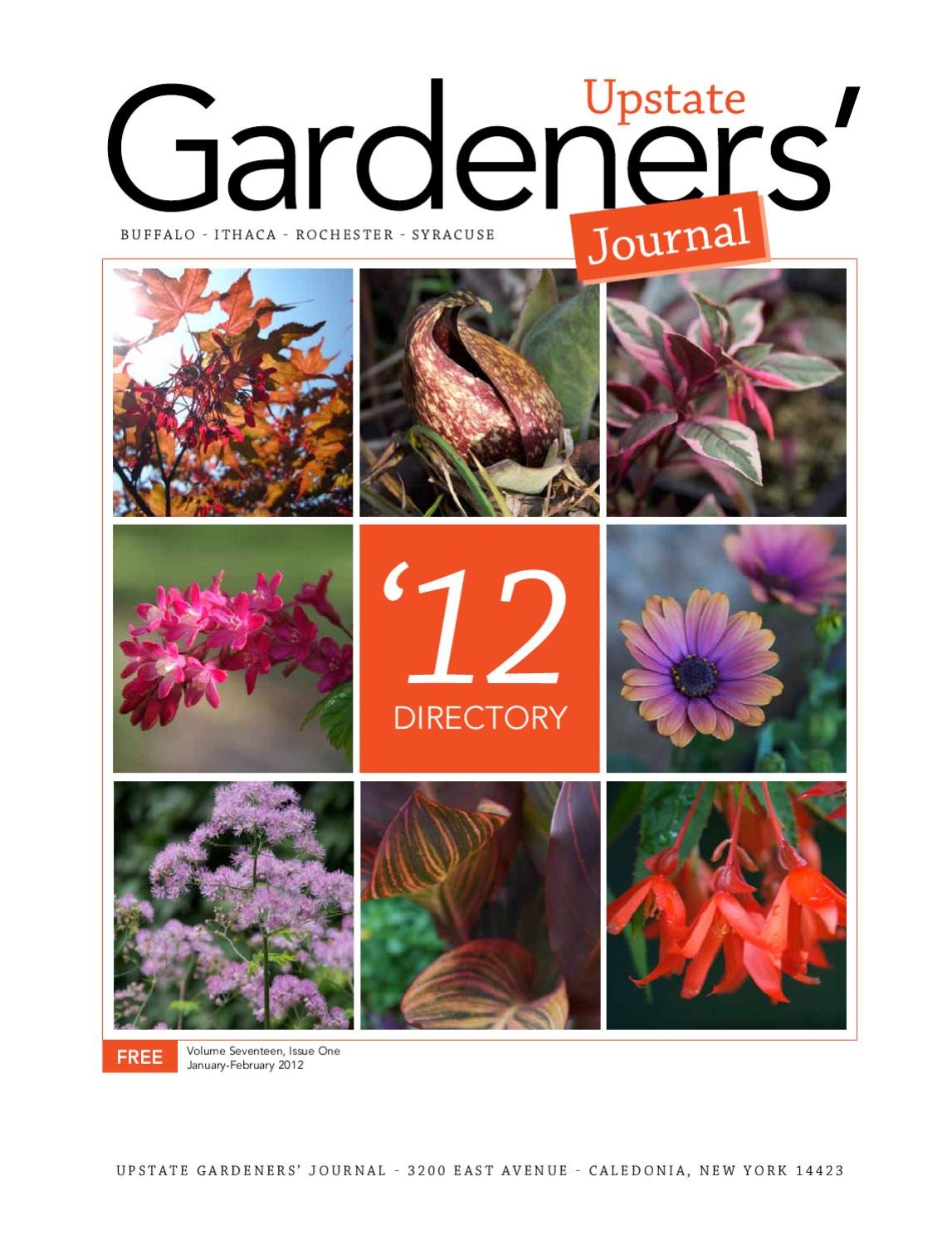 2012 upstate gardeners' journal directory by upstate