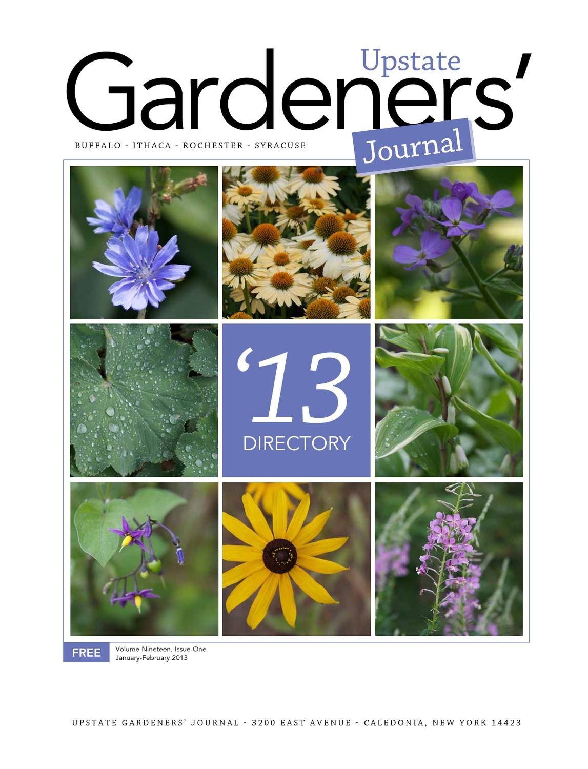 upstate gardeners' journal directory 2013 by upstate