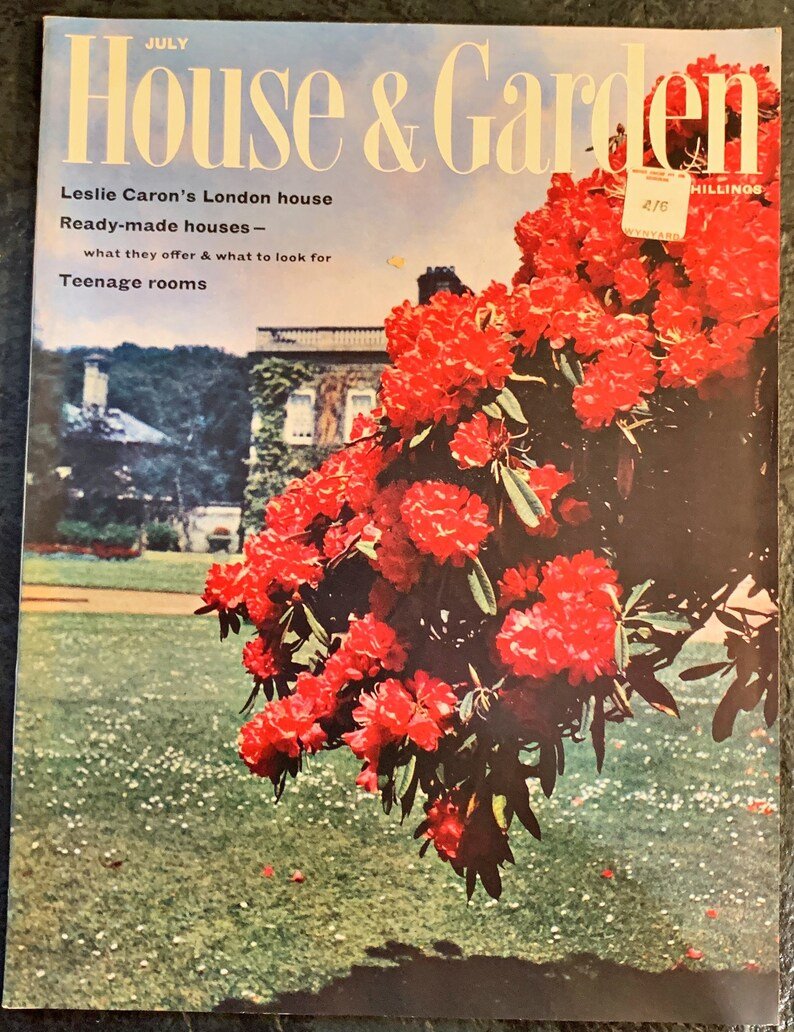 house & garden vintage magazine, circa 1960s