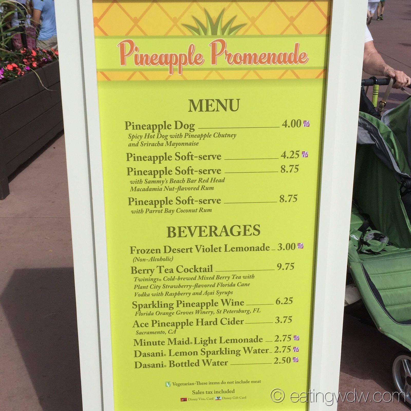 2015 epcot international flower & garden festival menu prices