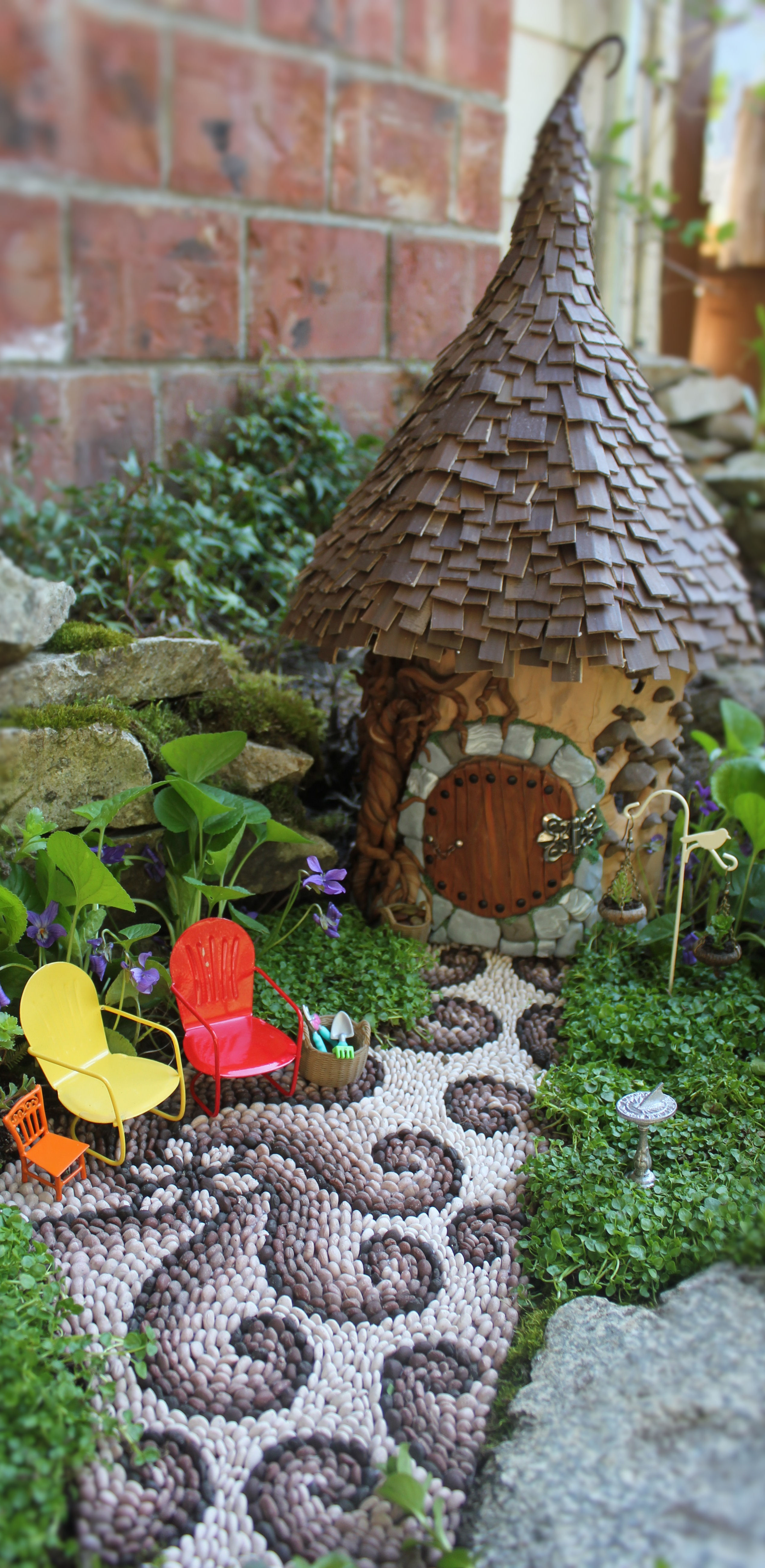 how to make a miniature garden path | beneath the ferns
