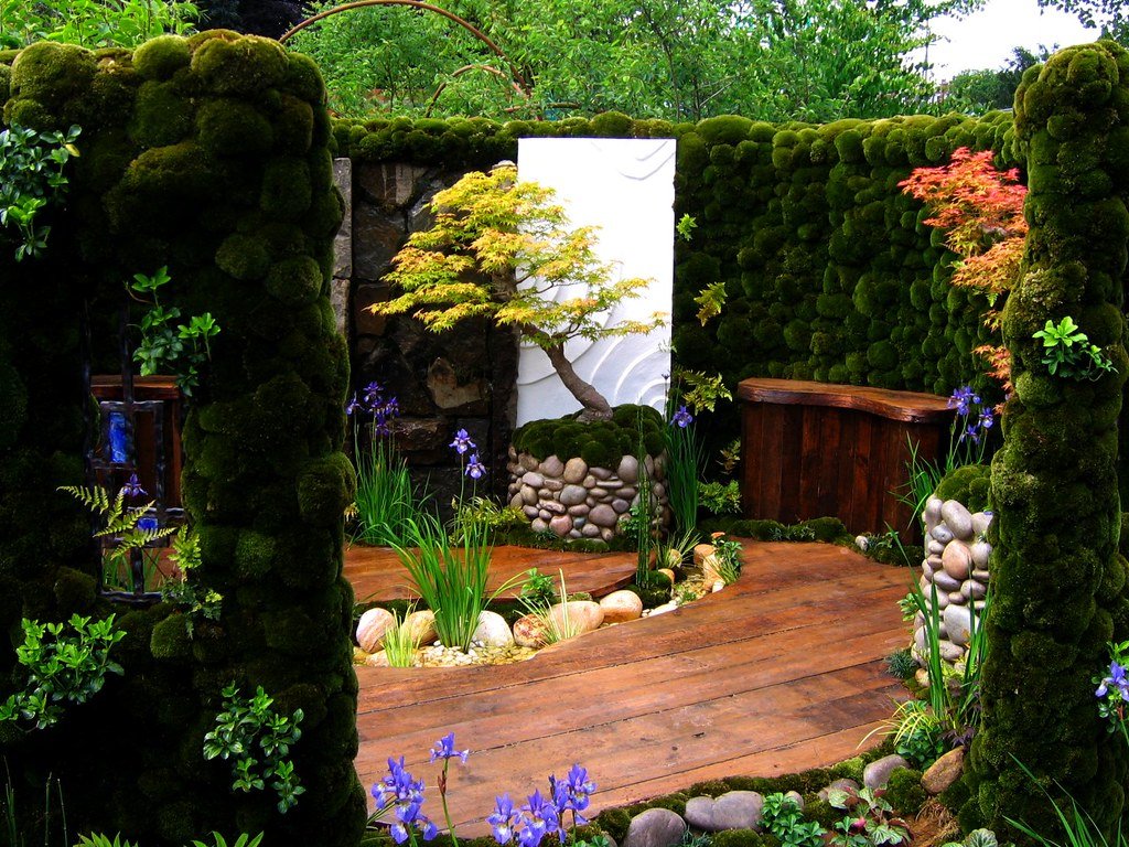 the japanese moss garden at the 2007 chelsea flower show | flickr