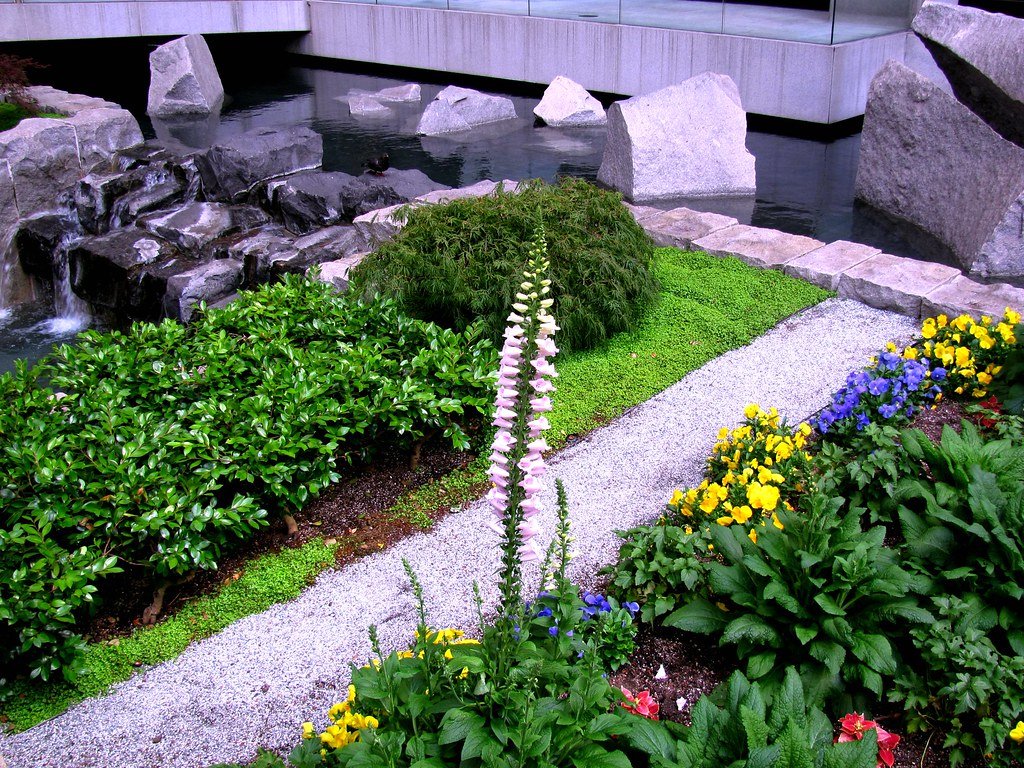 waterfall flower garden | san francisco california | flickr