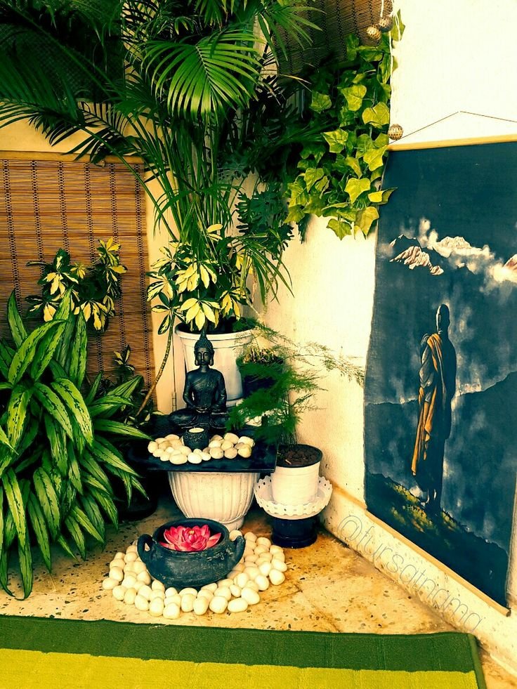 created this buddha nook in my balcony and it really is so calming. i