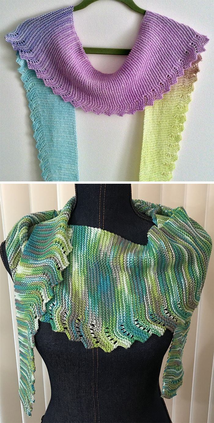 free knitting pattern for easy workday scarf - easy scarf that