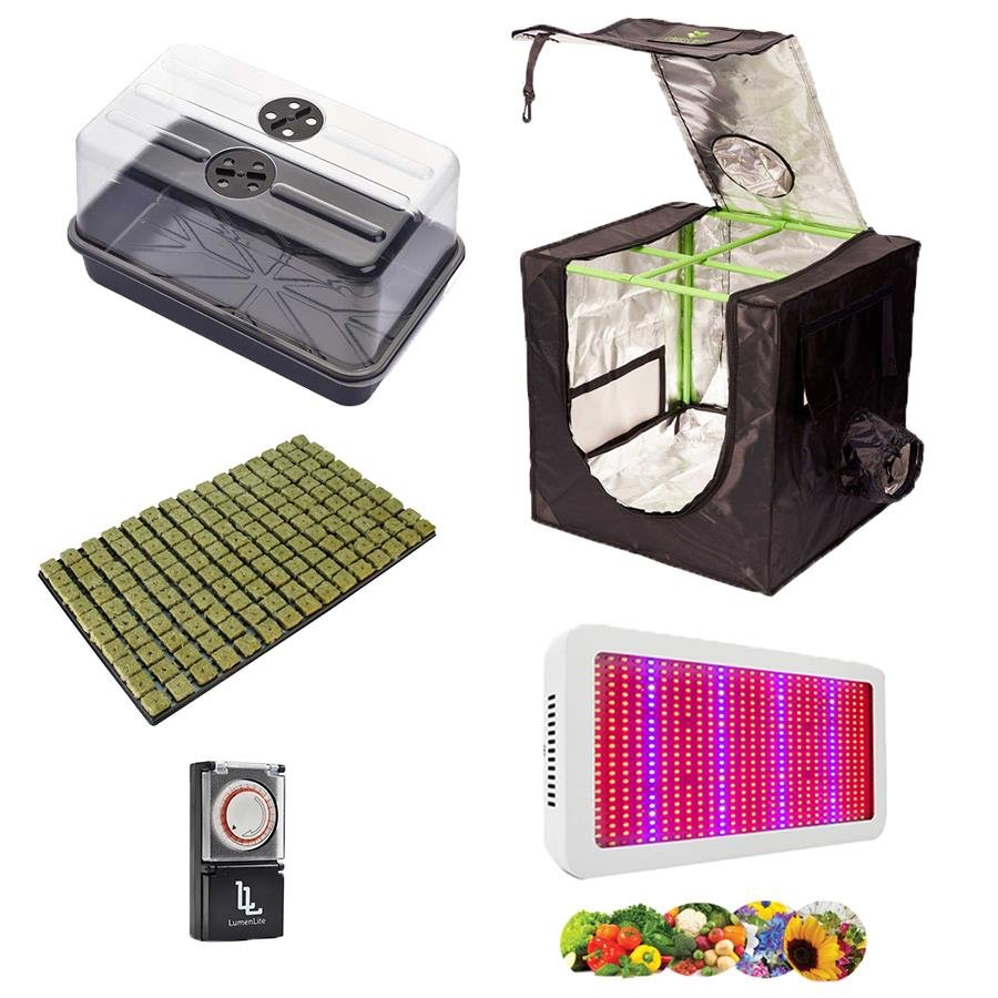 Hydroponics Complete LED Grow Tent Kit Canna Coco Fabric ...