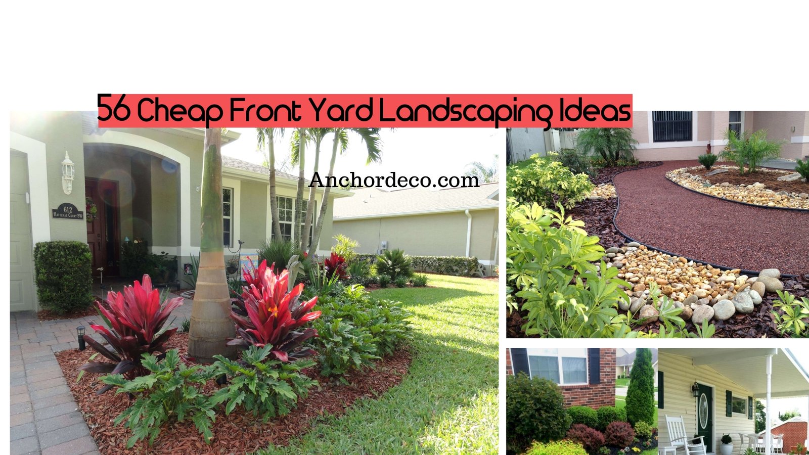 56 cheap front yard landscaping ideas - anchordeco