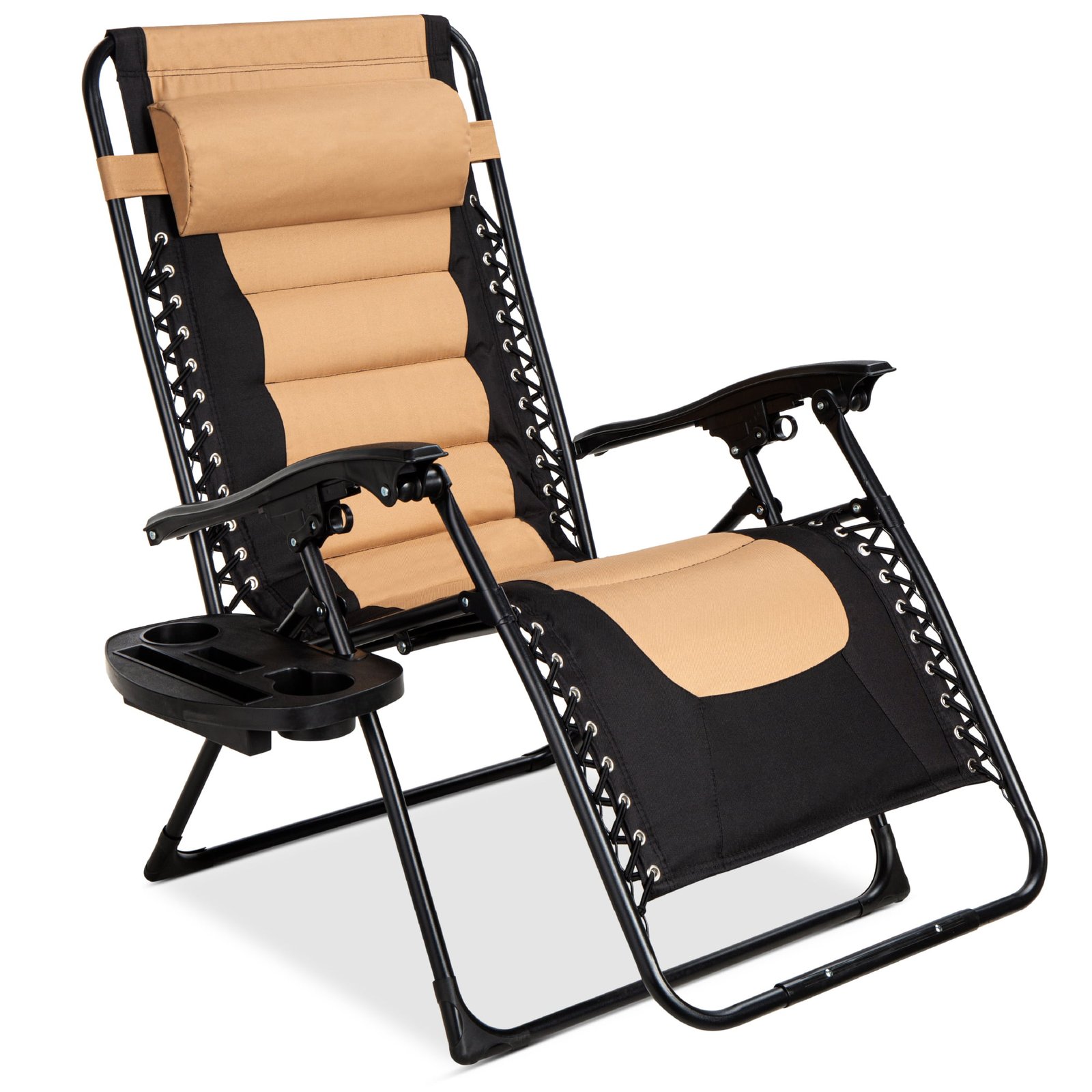 best choice products oversized padded zero gravity chair, folding