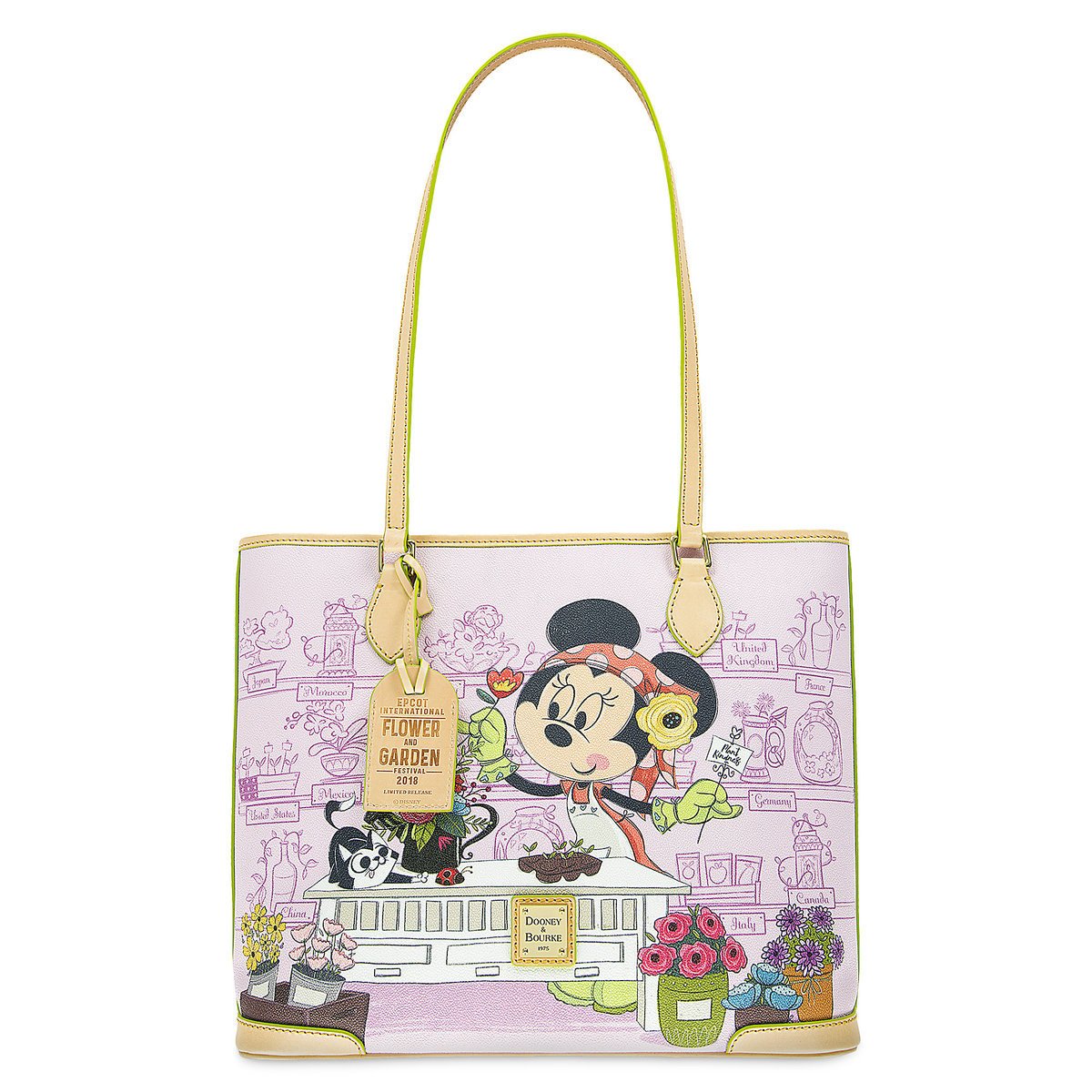 disney dooney and bourke - 2018 epcot flower and garden minnie tote
