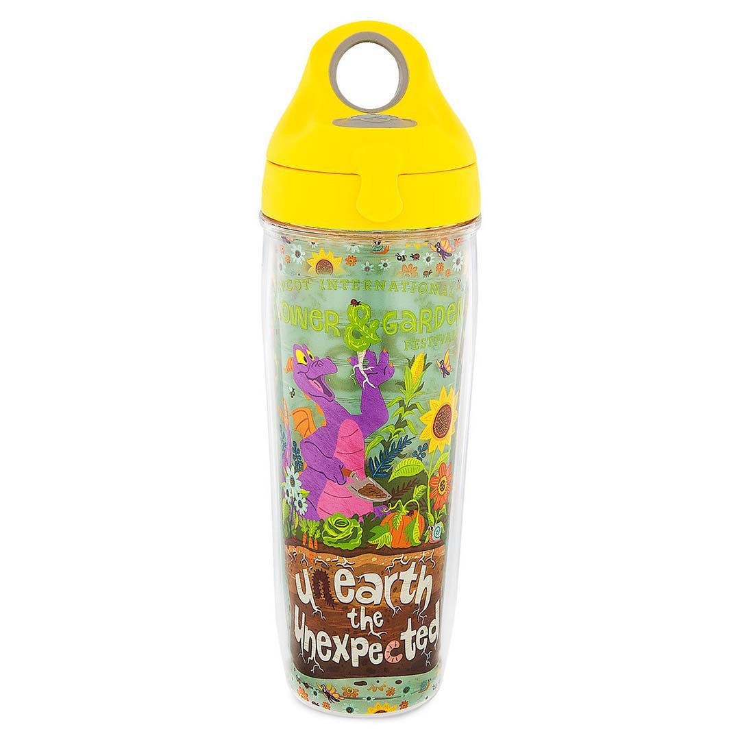 disney tervis water bottle - 2018 epcot flower and garden festival - figment