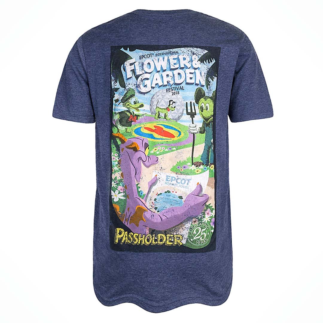 disney adult shirt - 2018 epcot flower and garden passholder logo
