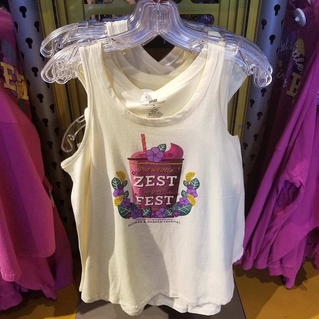 disney ladies shirt - epcot flower and garden 2019 violet lemonade
