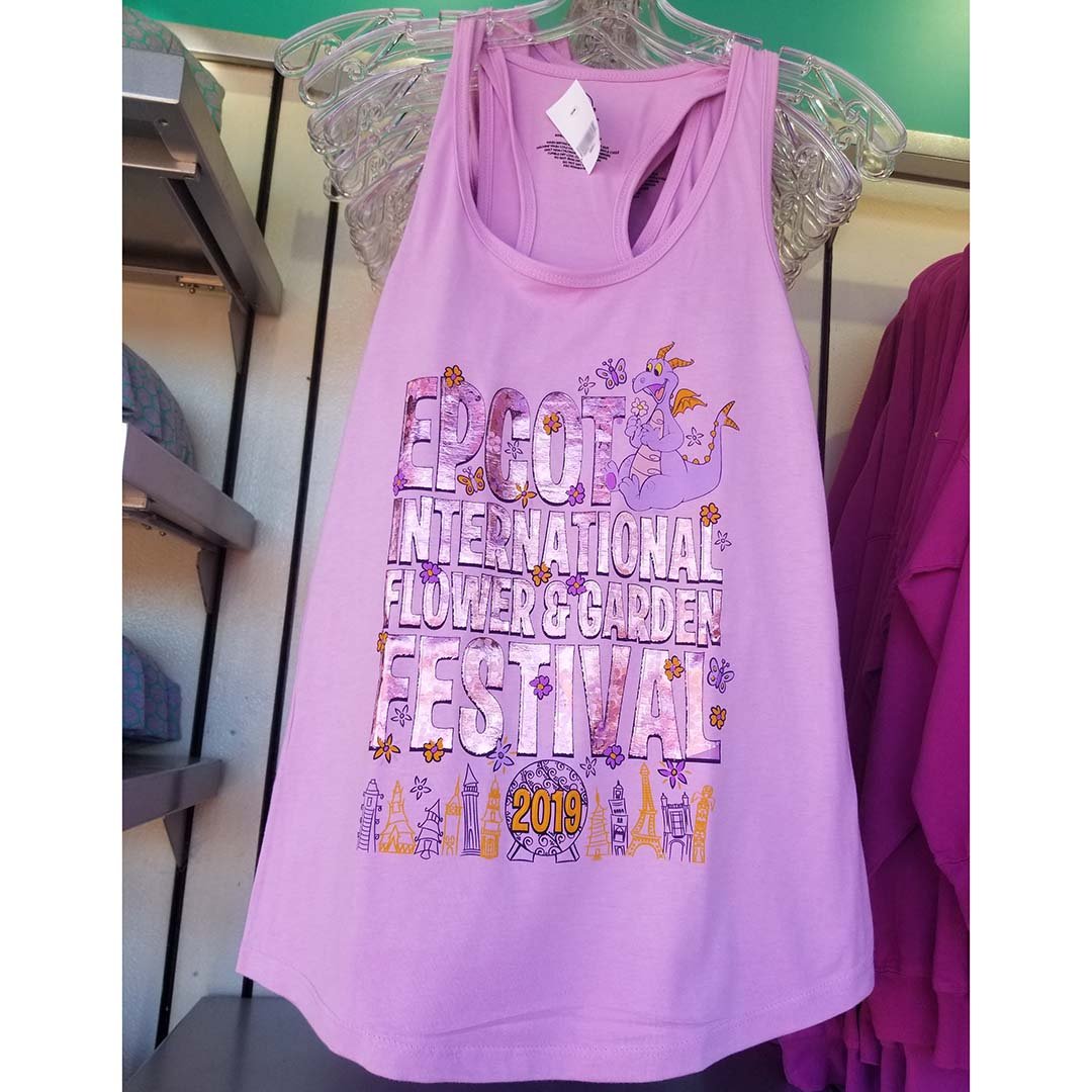 disney adult shirt - epcot flower and garden 2019 figment tank