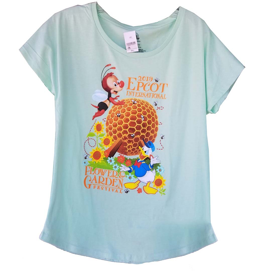 disney adult shirt - epcot flower and garden 2019 spike and donald