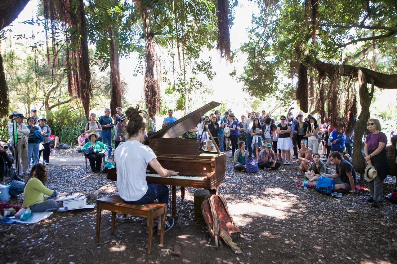 flower piano at san francisco botanical garden in san francisco