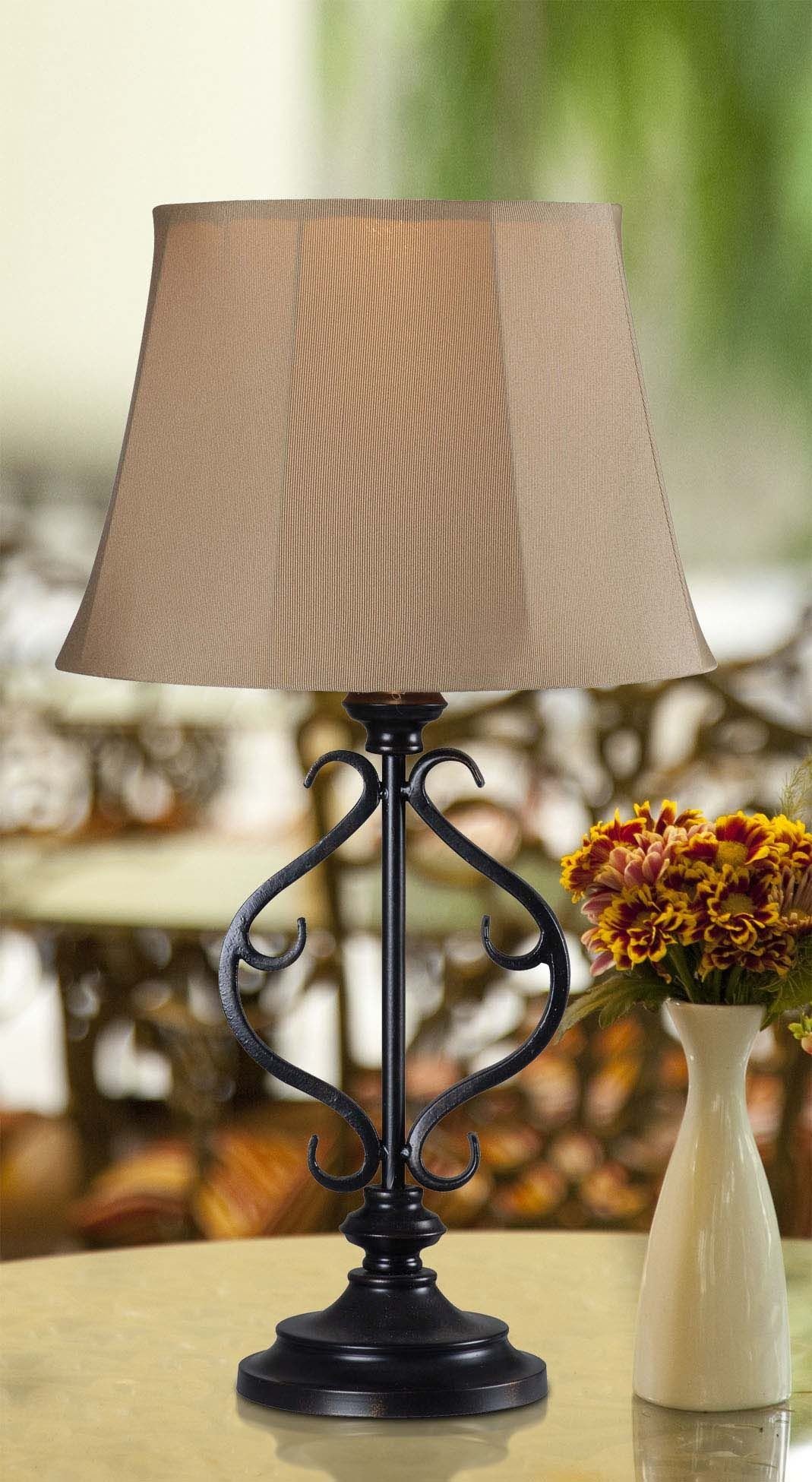 clairmont outdoor solar table lamp from kenroy (32397orb) | coleman