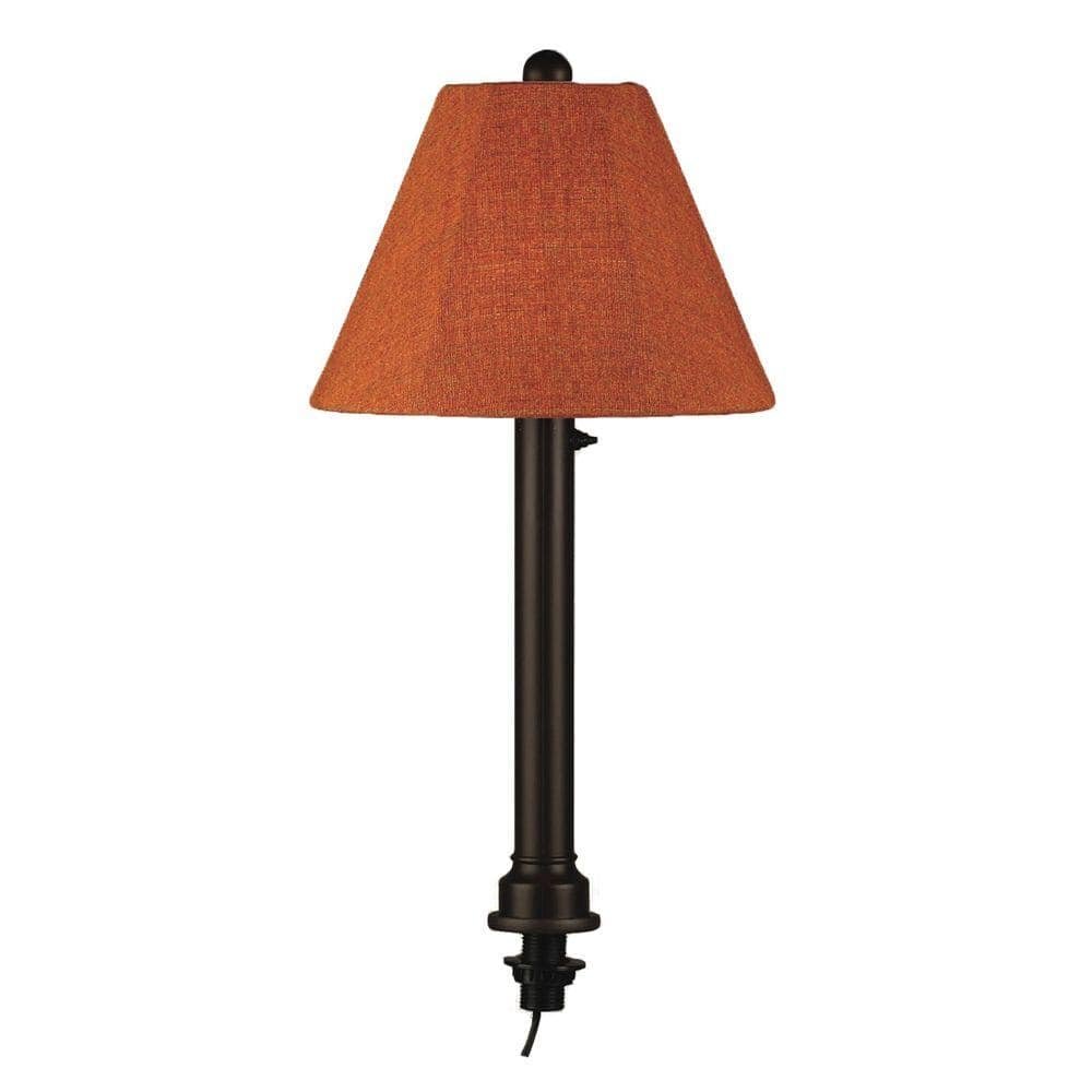 patio living concepts catalina 28 in. bronze umbrella outdoor table