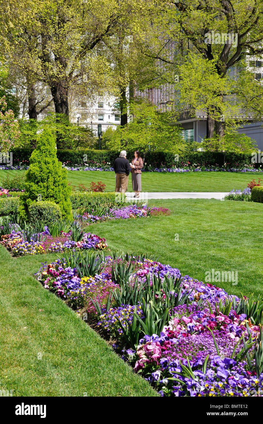flower garden, salt lake city, utah, usa stock photo: 30041342 - alamy