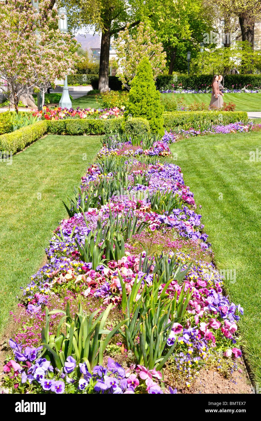 flower garden salt lake city stock photos & flower garden salt lake