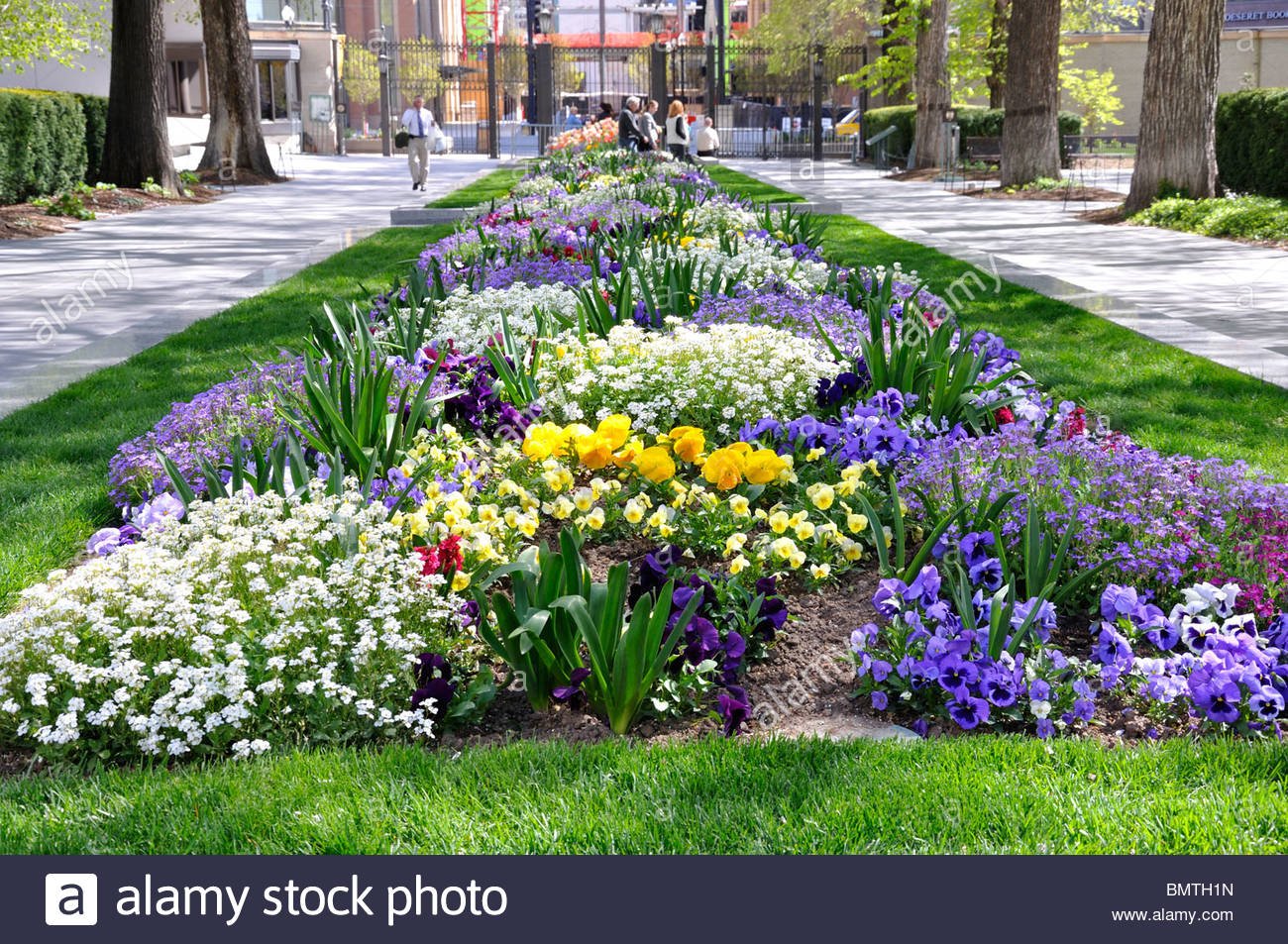 flower garden, salt lake city, utah, usa stock photo: 30043713 - alamy