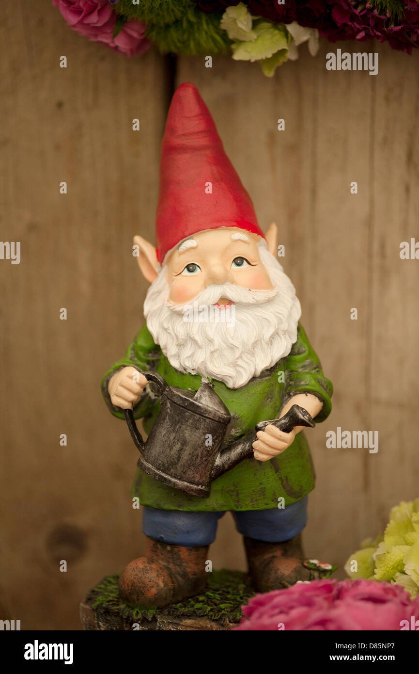 london, uk. 20th may 2013. a garden gnome at the rhs chelsea flower