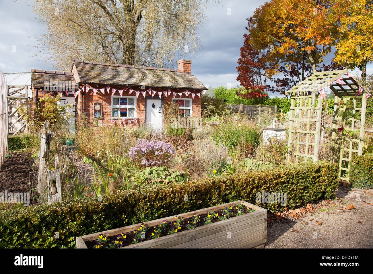 the old cottage, a former chelsea flower show garden, at bridgemere