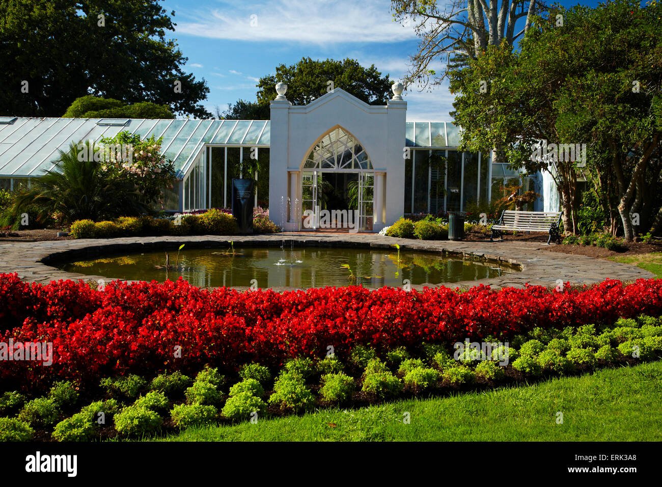 victorian flower garden and conservatory, hamilton gardens