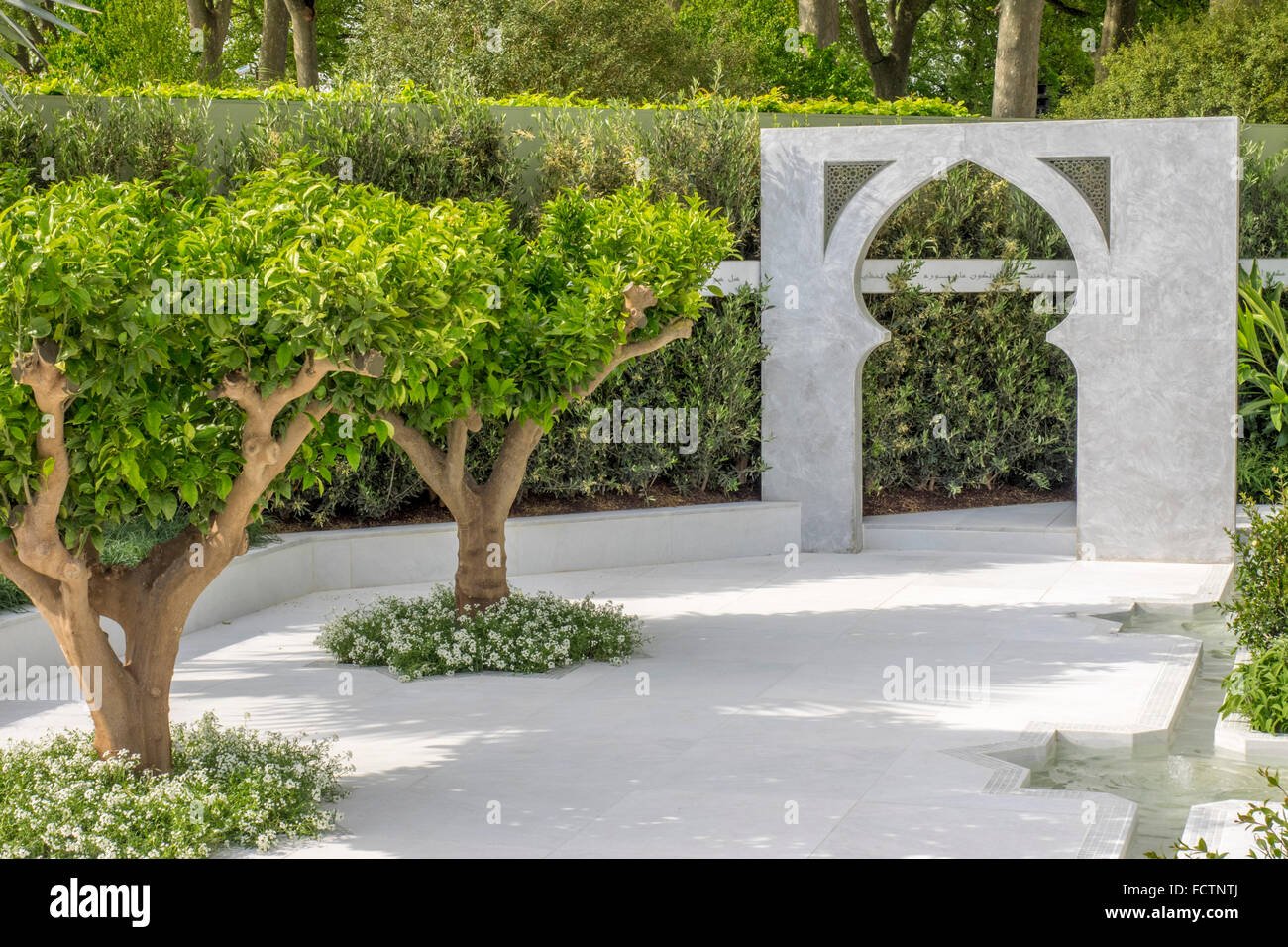 the beauty of islam show garden at the rhs chelsea flower show 2015