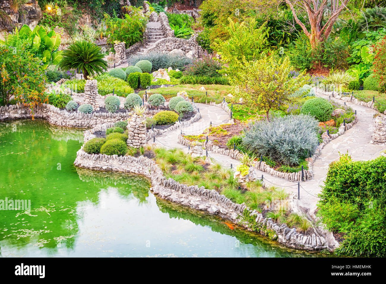 the japanese tea garden, a public park in san antonio, texas, usa