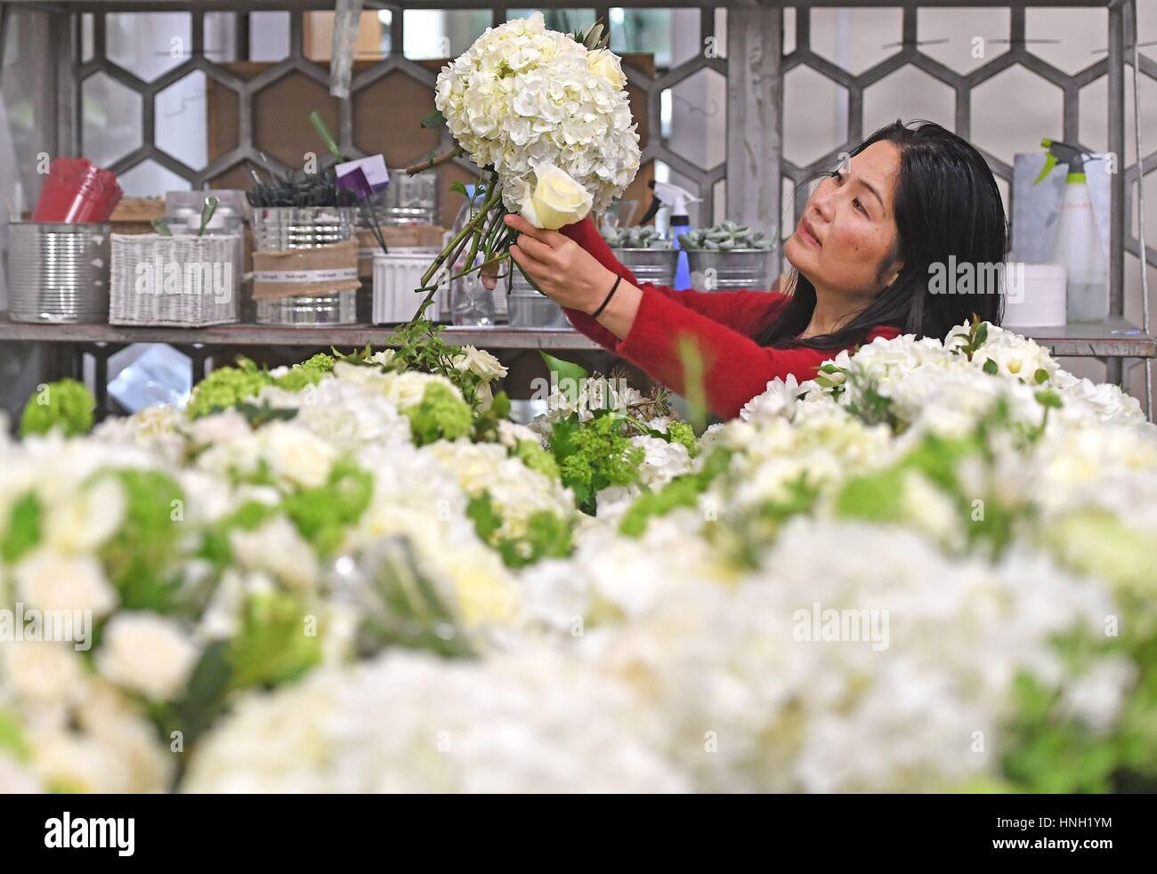 annie fong of floral angels charity at new covent garden market in