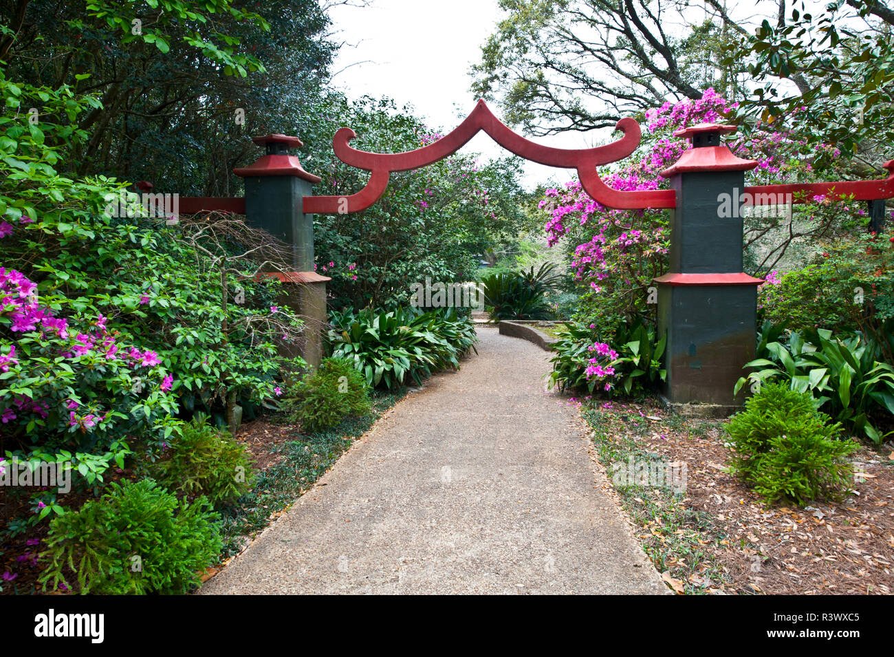usa, alabama, mobile, bellingrath gardens and home, asian-american