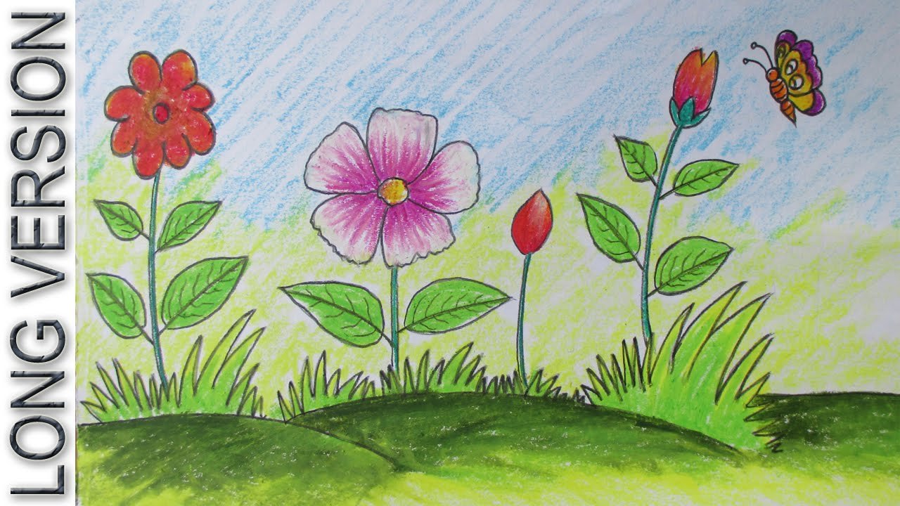 step by step drawing flowers for kids at paintingvalley