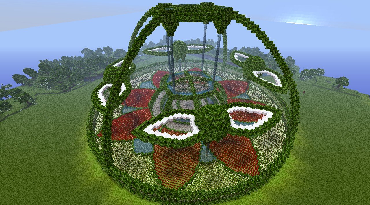 my little flower park :3 minecraft project