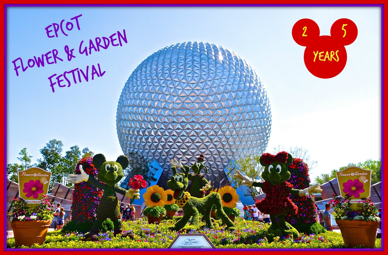 epcot flower and garden festival: 25th anniversary | funandfork