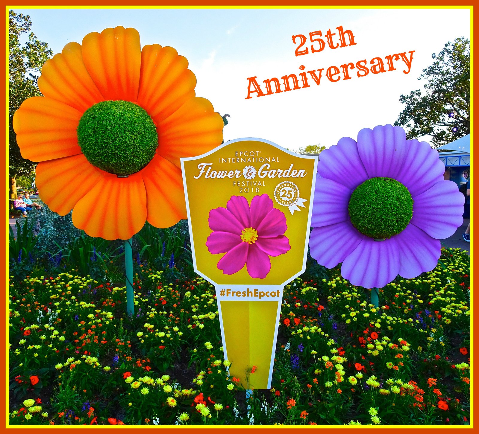 epcot flower and garden festival: 25th anniversary | funandfork
