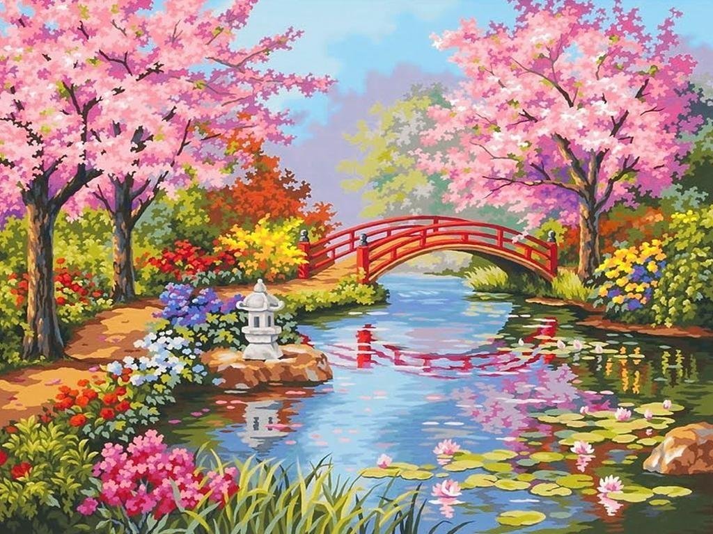 japanese flower garden wallpapers - top free japanese flower garden
