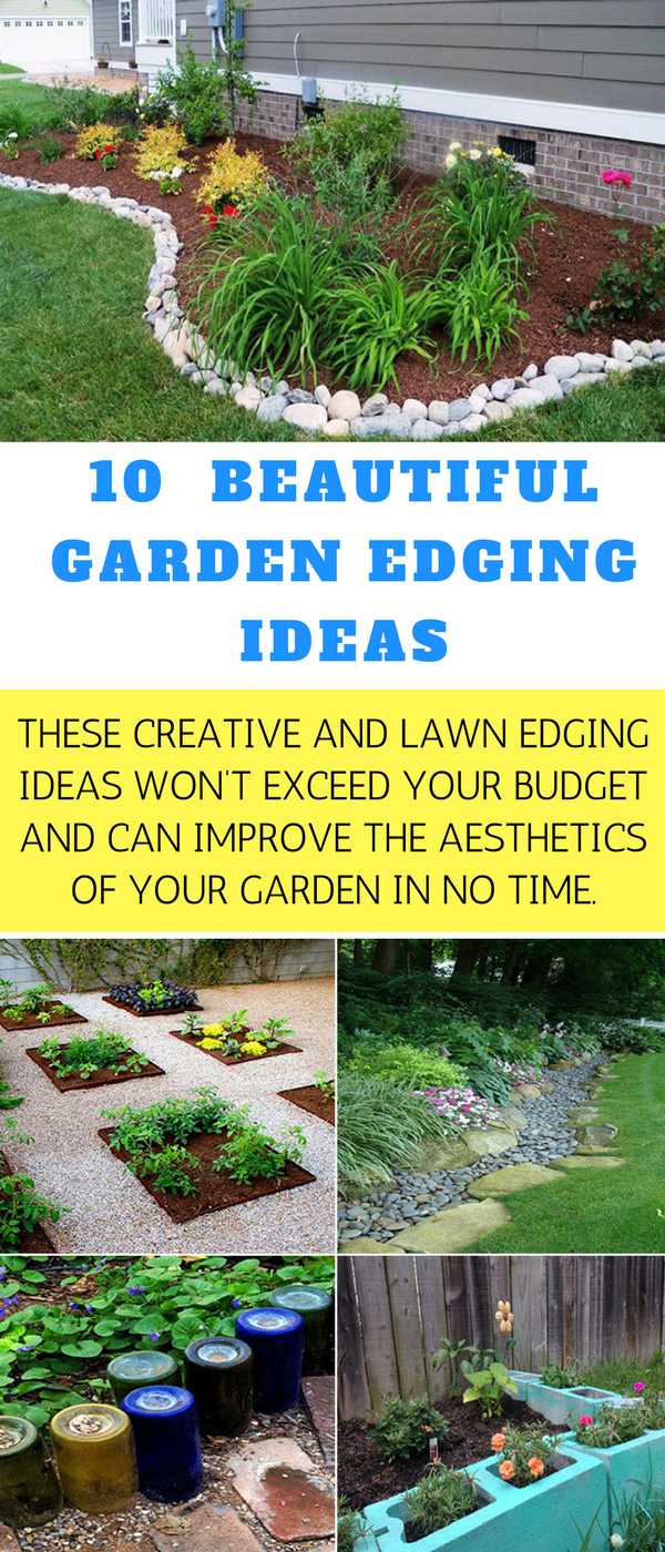 10 beautiful garden edging ideas - organic gardening