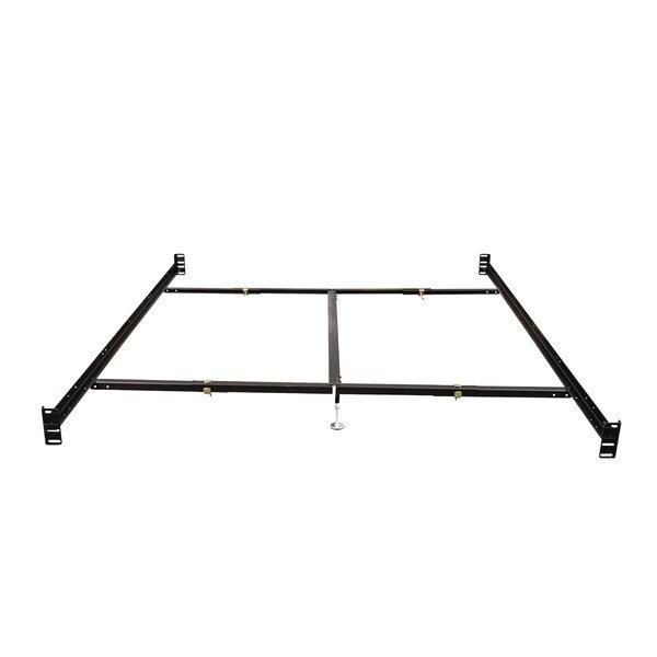 hollywood bed frame metalcrest bolt on bed rails | wayfair