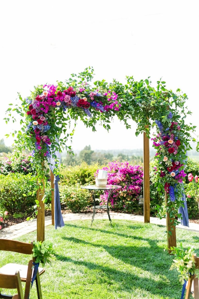 36 stunning ceremony structures for an outdoor wedding - weddingwire