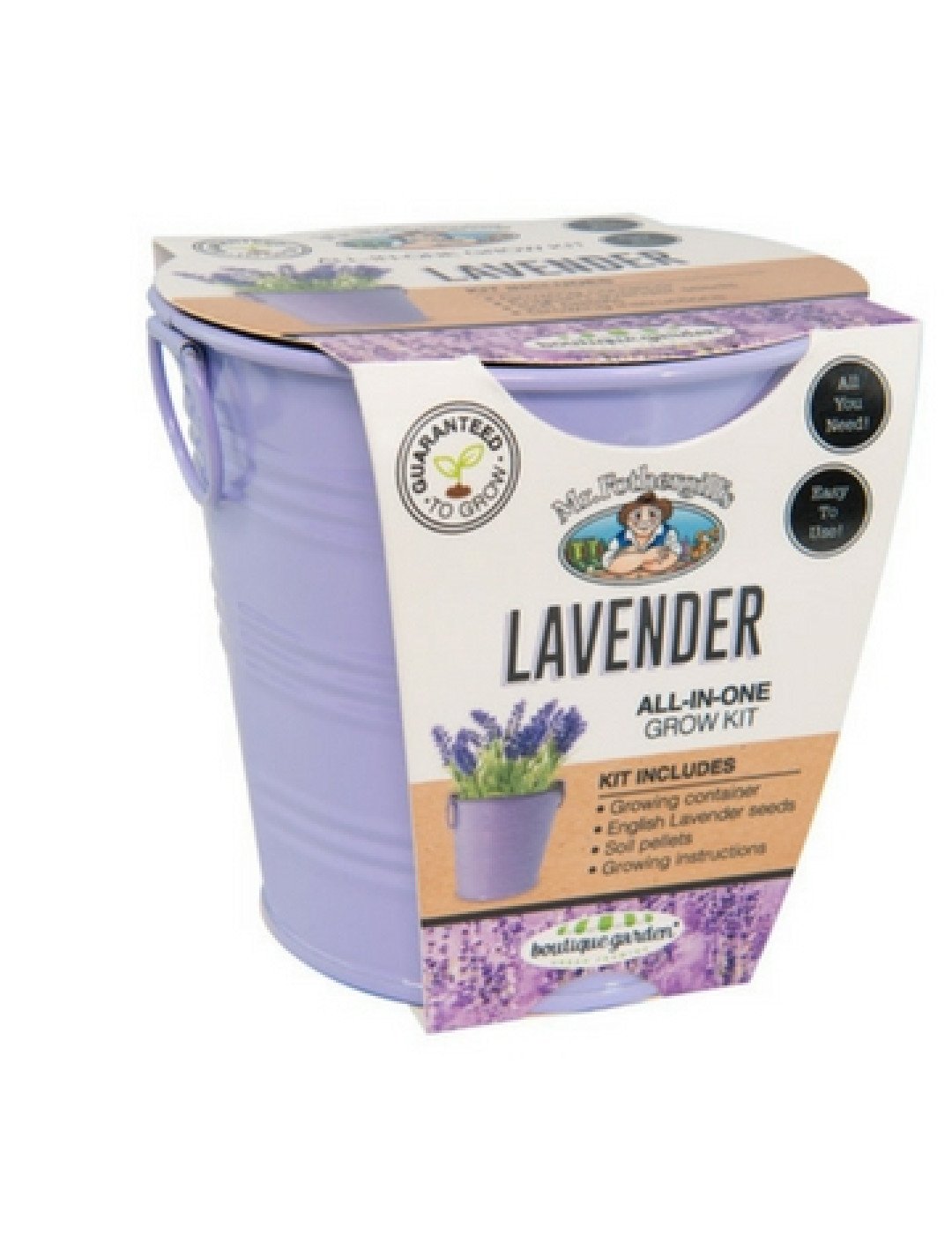 lavender - round grow kit tin