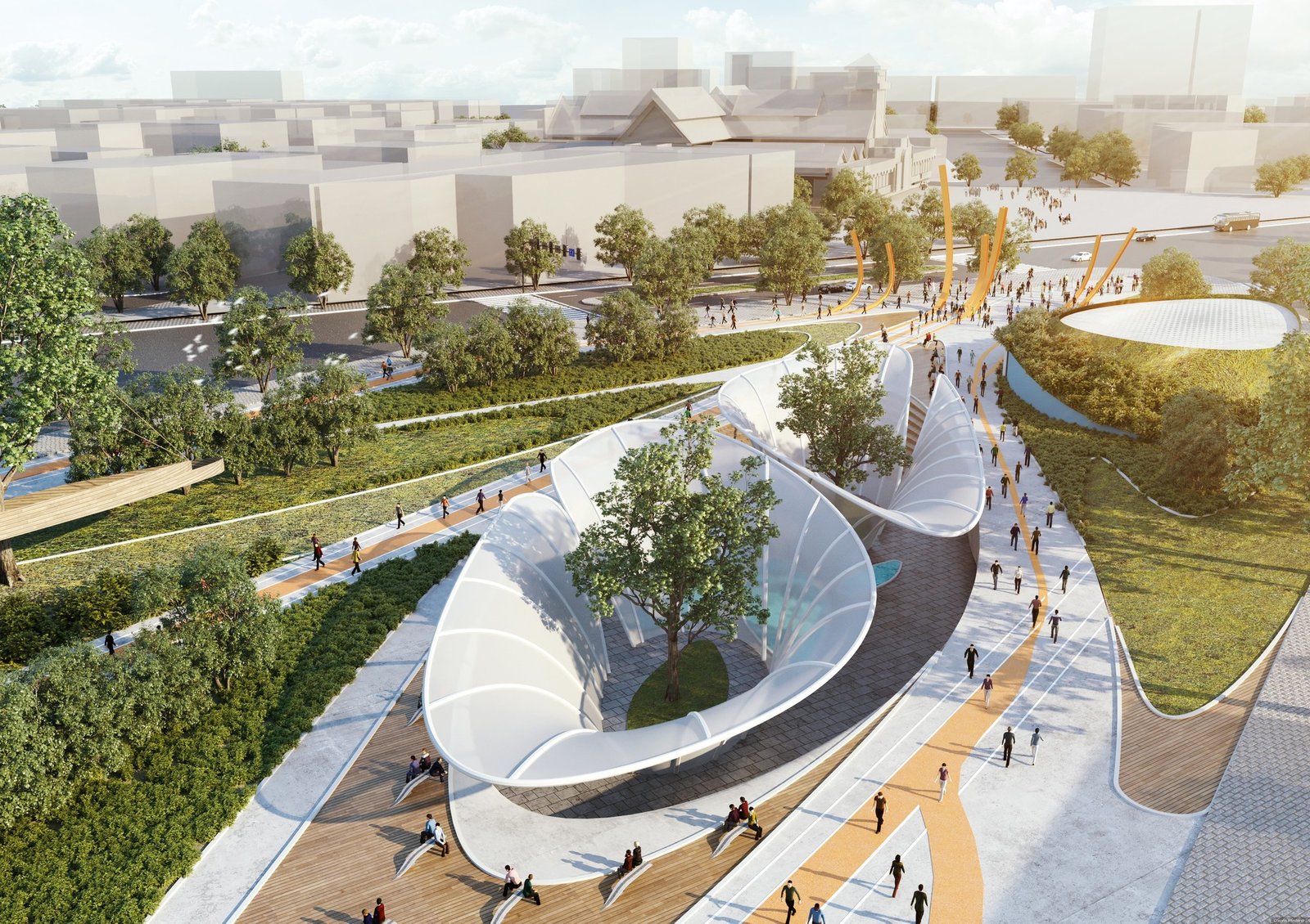 gallery of lava+aspect design the central park of ho chi