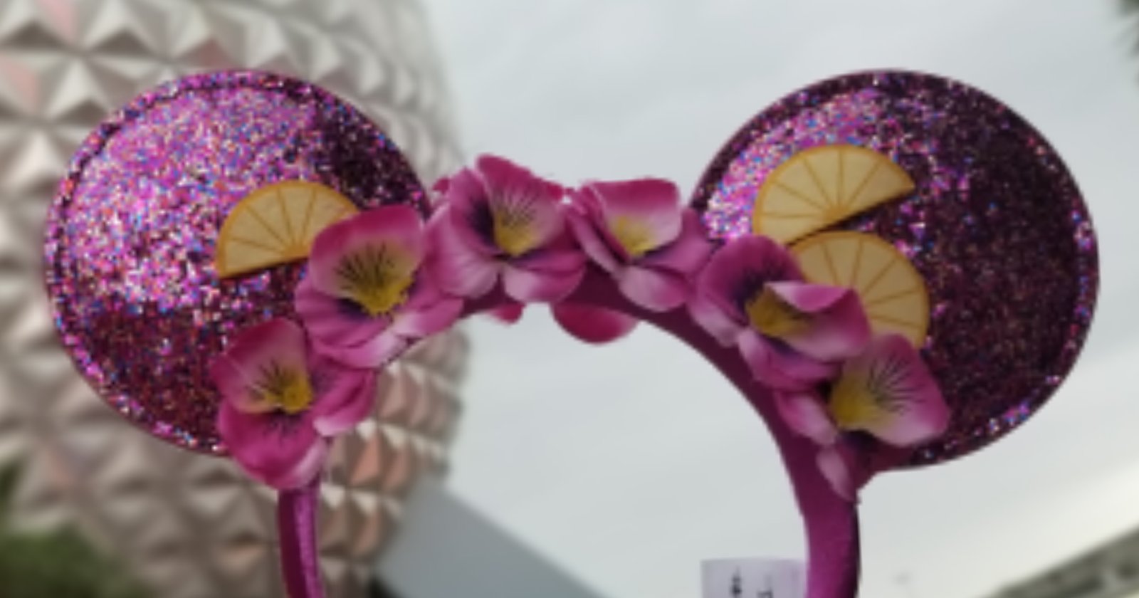 new violet lemonade minnie ears avaiable at epcot flower & garden