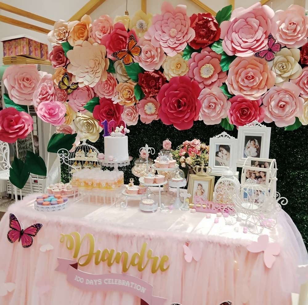 loving this gorgeous princess fluer garden theme birthday party! the