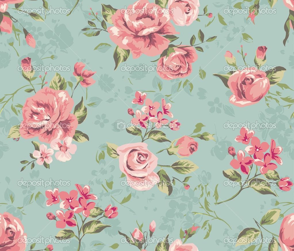 vintage flower wallpaper backgrounds | classic wallpaper seamless